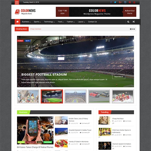Colormag is a popular old wordpress theme. 15+ Best Free Google AdSense Optimized WordPress Themes for 2020