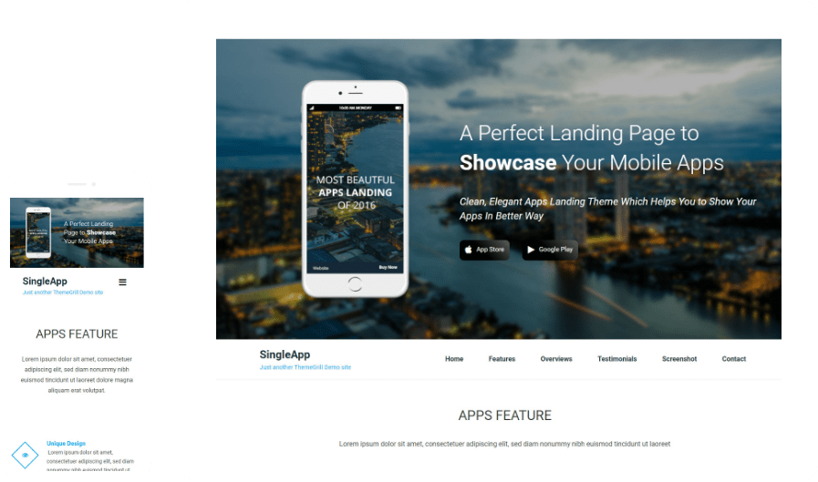 Features resources products learn android™ is here! Singleapp Free One Page Parallax Responsive Wordpress Theme 2021