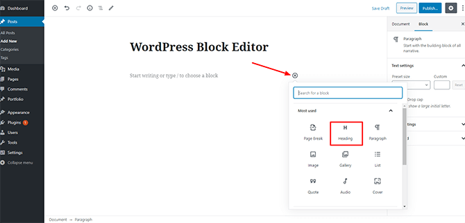 On a singular post/page, returns the contents of the first content h1 or h2 . How To Add Heading Tags In Wordpress Editor Themehunk Themes