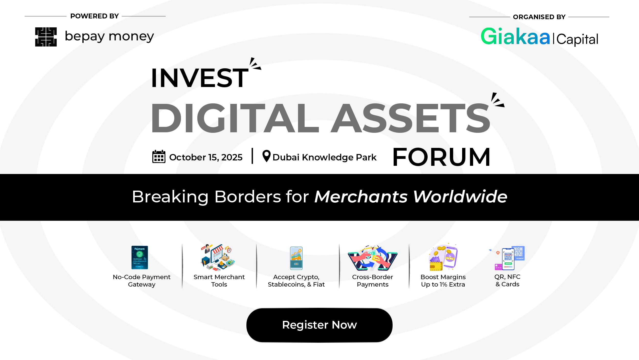 Bepay Money Powers Invest Digital Assets Forum in Dubai, Showcasing Bepay Business Merchant Solutions for Global Commerce