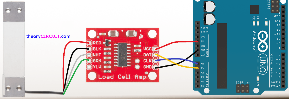 Hx711 Load Cell Amplifier Circuit Diagram