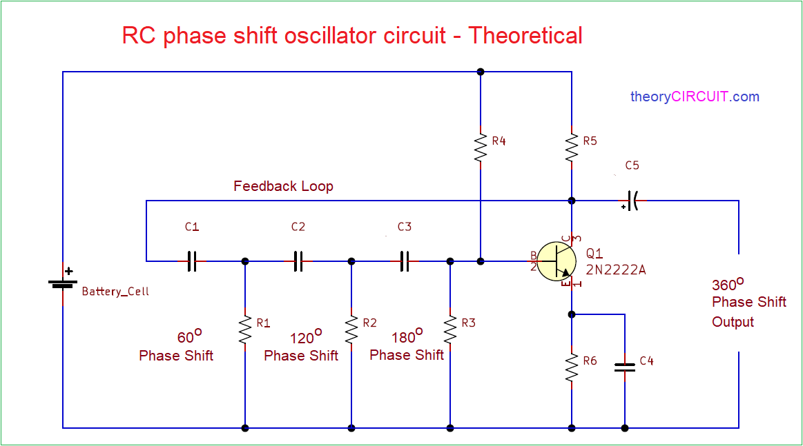 Rc Phase Shift Oscillator Circuit Circuit Diagram