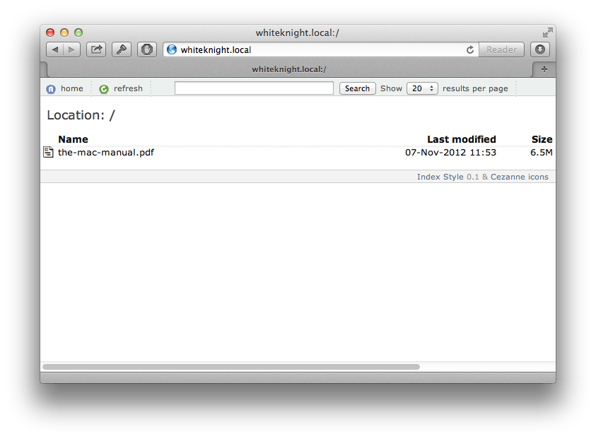 Documentation Screenshot