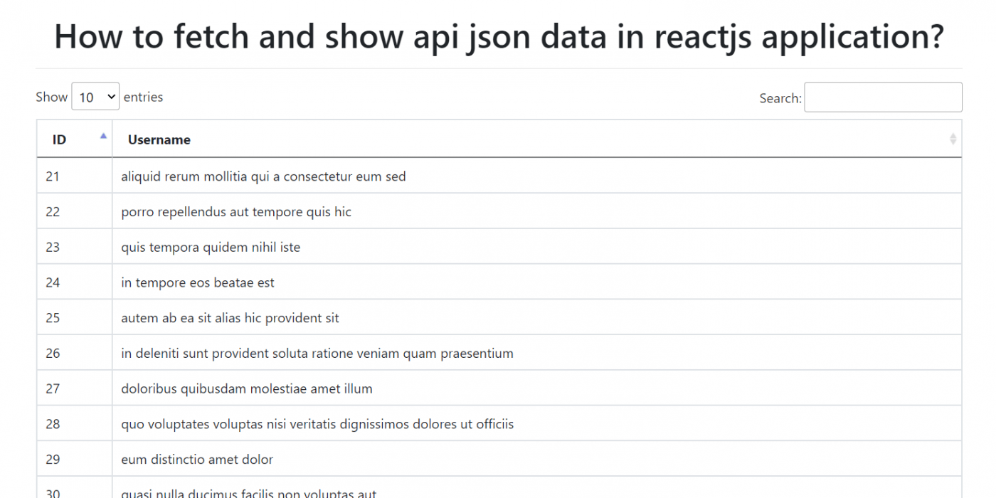 Read wordpress json example and learn javascript with sitepoint. How to fetch and show api json data in reactjs application? - Therichpost