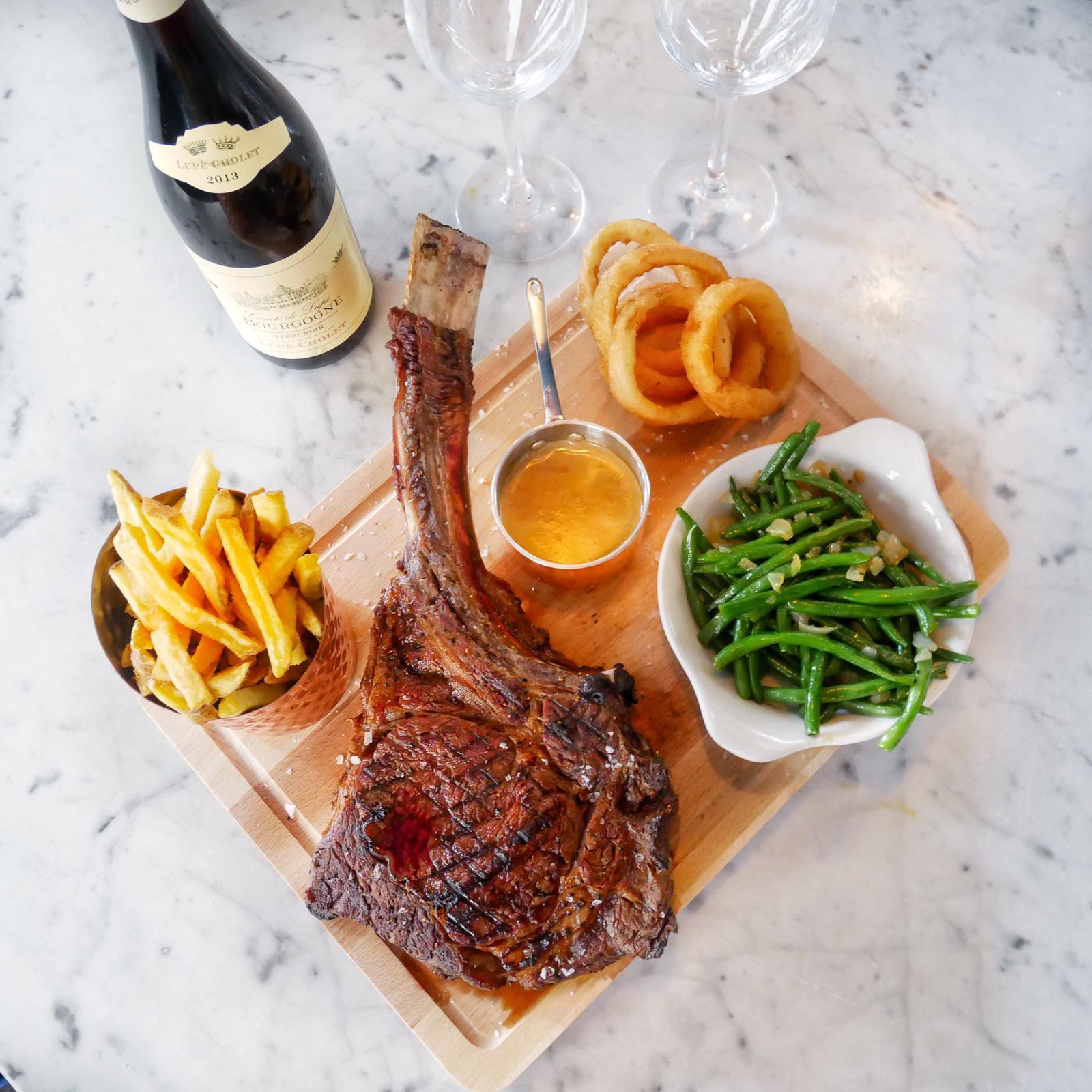 The Oak Enjoy a Tomahawk Ribeye Steak Dinner Experience for 2 people