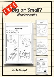 Big Vs Small Size Comparison Worksheets For Preschool And Kindergarten  Big Vs Small Size Comparison Worksheets For Preschool And Kindergarten