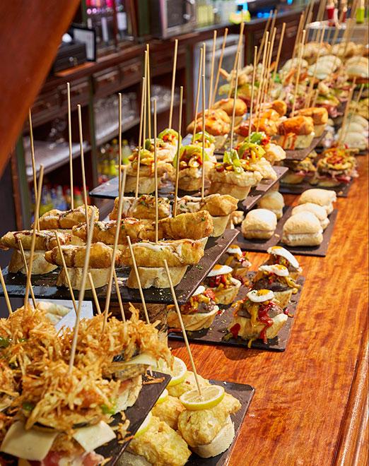 Tapas in Zarautz.
