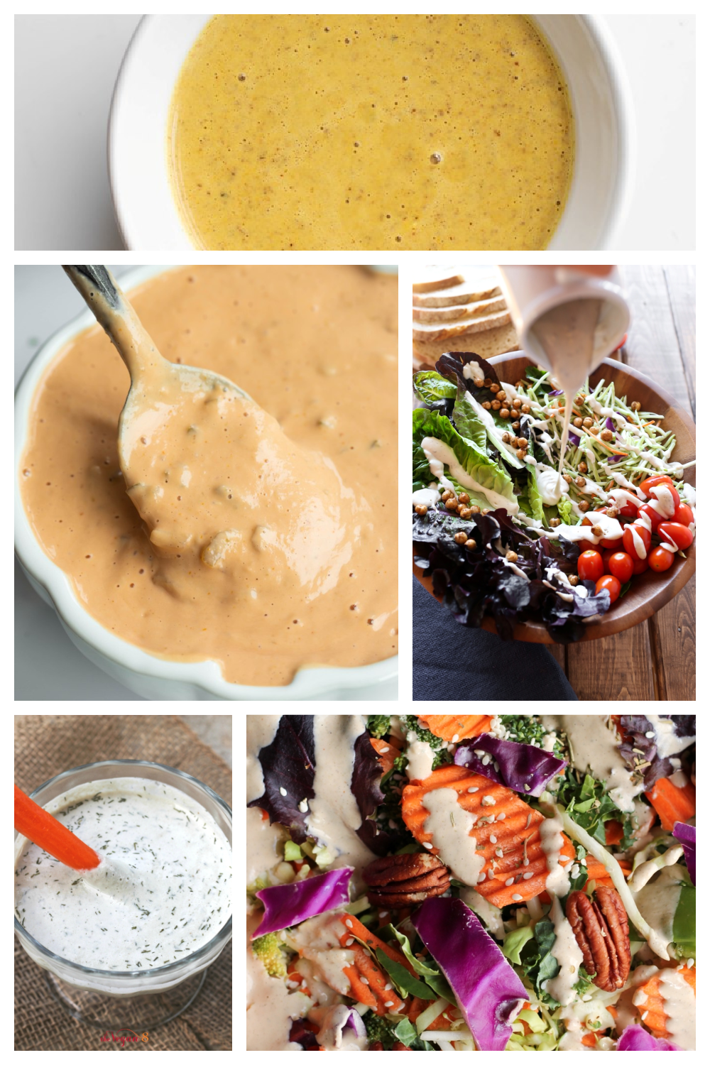 Creamy vegan caesar dressing · 1/2 cup raw cashews (optional: Oil Free Vegan Salad Dressings The Vegan 8