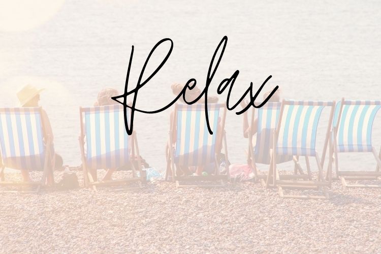relax in the beach