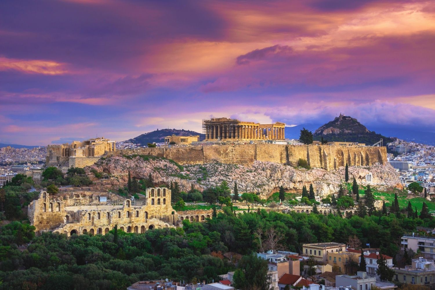 The sunset looks spectacular from up there! 25 Best Things To Do In Athens Greece