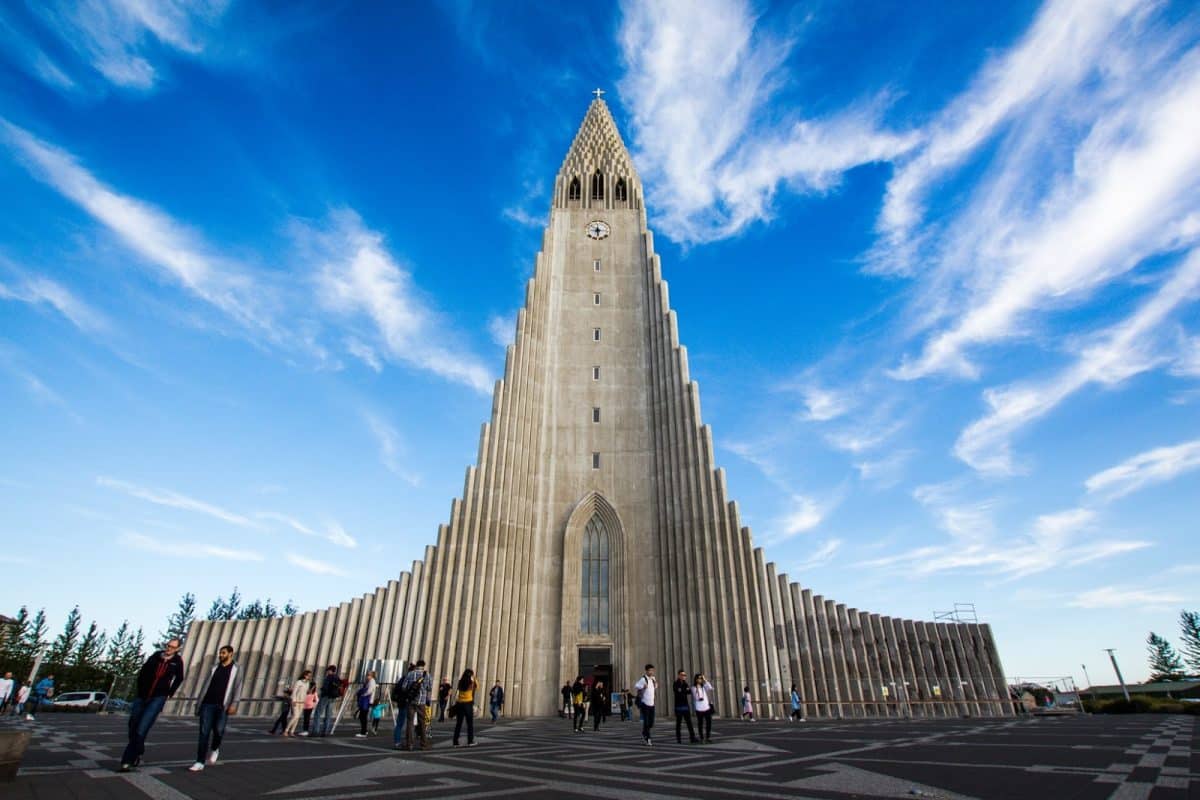 Hallgrímskirkja church in Reykjavík 