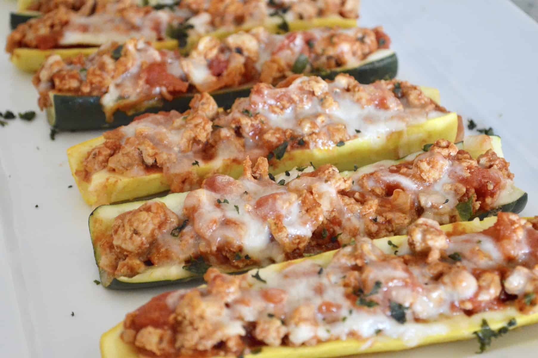 Preheat the oven to 400˚ f. Stuffed Zucchini Boats Italian Style This Delicious House