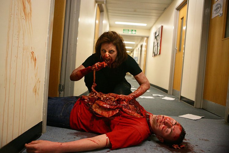 Dead set writer charlie brooker on davina mccall as a zombie. Davina does Dead Set - Davina McCall