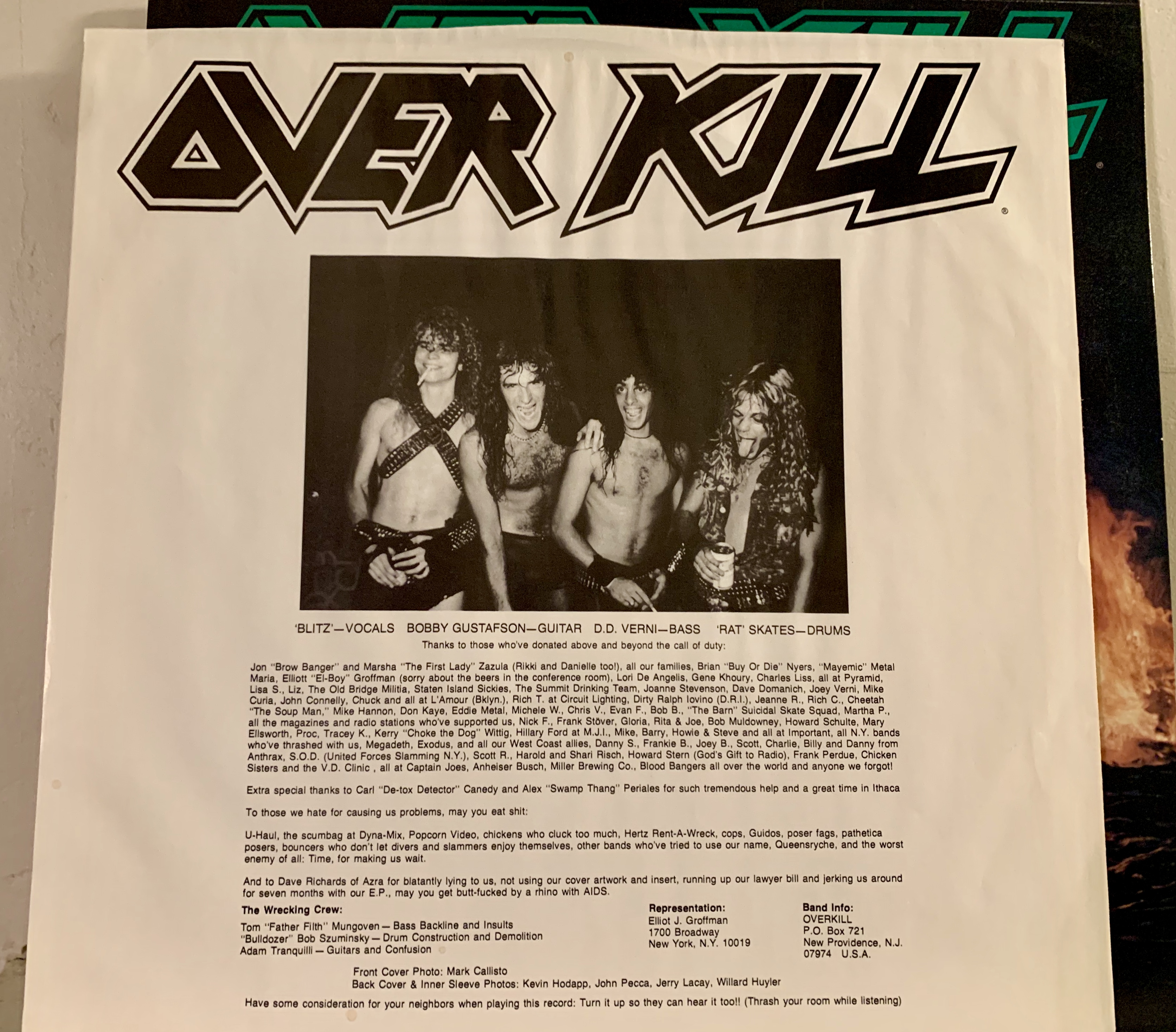 洋楽 OVER KILL / FEEL THE FIRE Overkill – Feel The Fire – Vinyl (LP, Album, Reissue), 1988