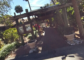 Comfortable outdoor porch seating along . 3 Best Seafood Restaurants in Tampa, FL - Expert