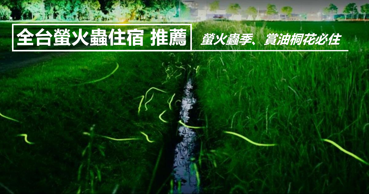 賞螢火蟲住宿》Top 10北部中部南部賞螢民宿/螢火蟲民宿包棟