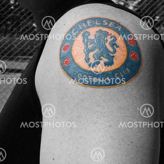 Logo Chelsea Fc Tattoo . Chelsea Football Club Tattoo By Michael Erhardsson Mostphotos