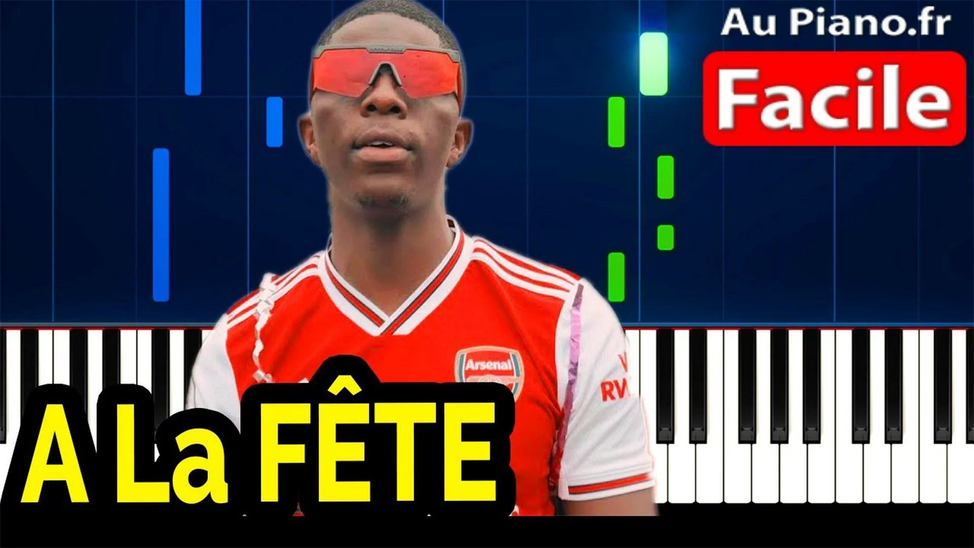 UZI A La FÊTE Piano Cover Tutorial avec lyrics (AuPiano.fr)