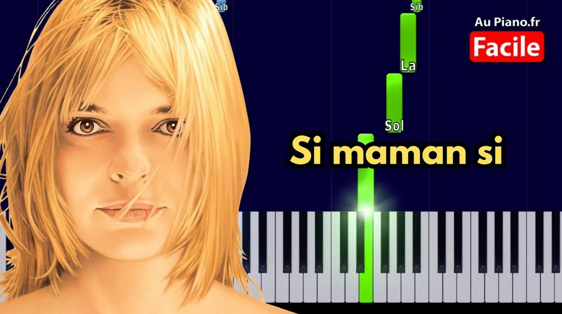 France Gall – Si maman si – Piano Tutorial FACILE Paroles