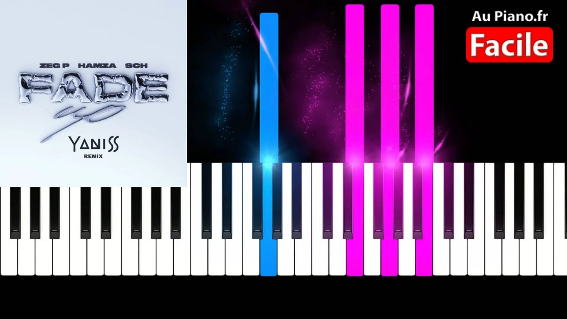 FADE UP feat Hamza, SCH – Piano Cover Tutorial Instrumental Karaoké Paroles