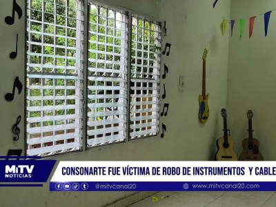 Consonarte fue víctima de robo de instrumentos y cableado