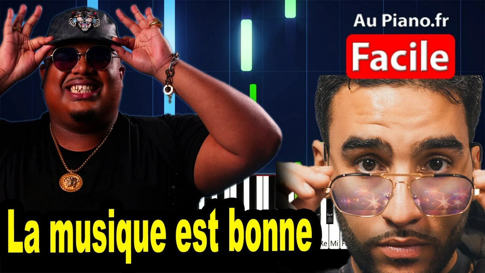 Naza ft. Heuss L&rsquo;Enfoiré – La Musique Est Bonne – Piano Cover Tutorial Lyrics