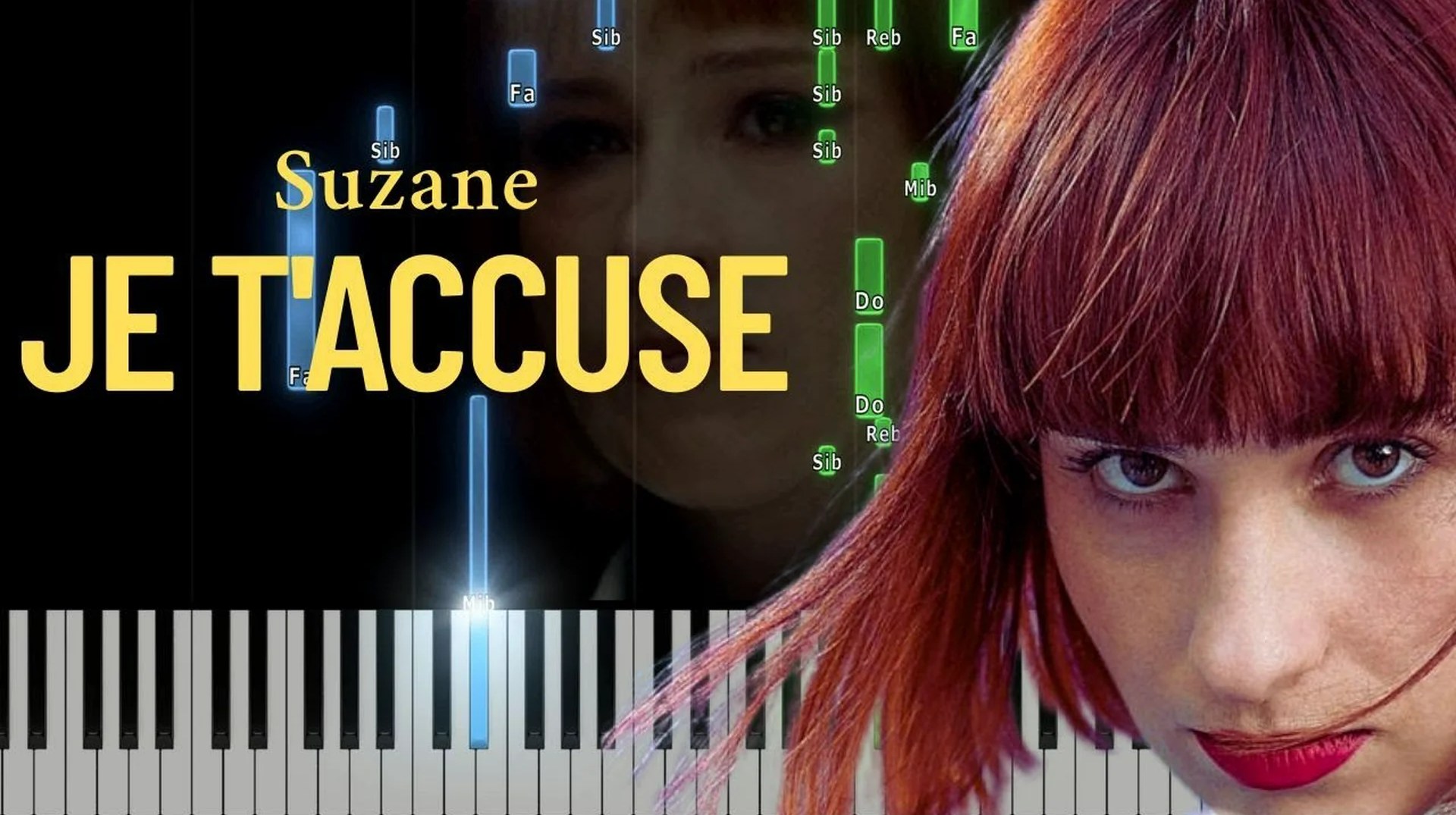 Suzane – Je t&rsquo;accuse | Piano Facile + Karaoké + Paroles