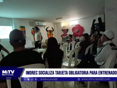 Imdrec socializa tarjeta obligatoria para entrenadores
