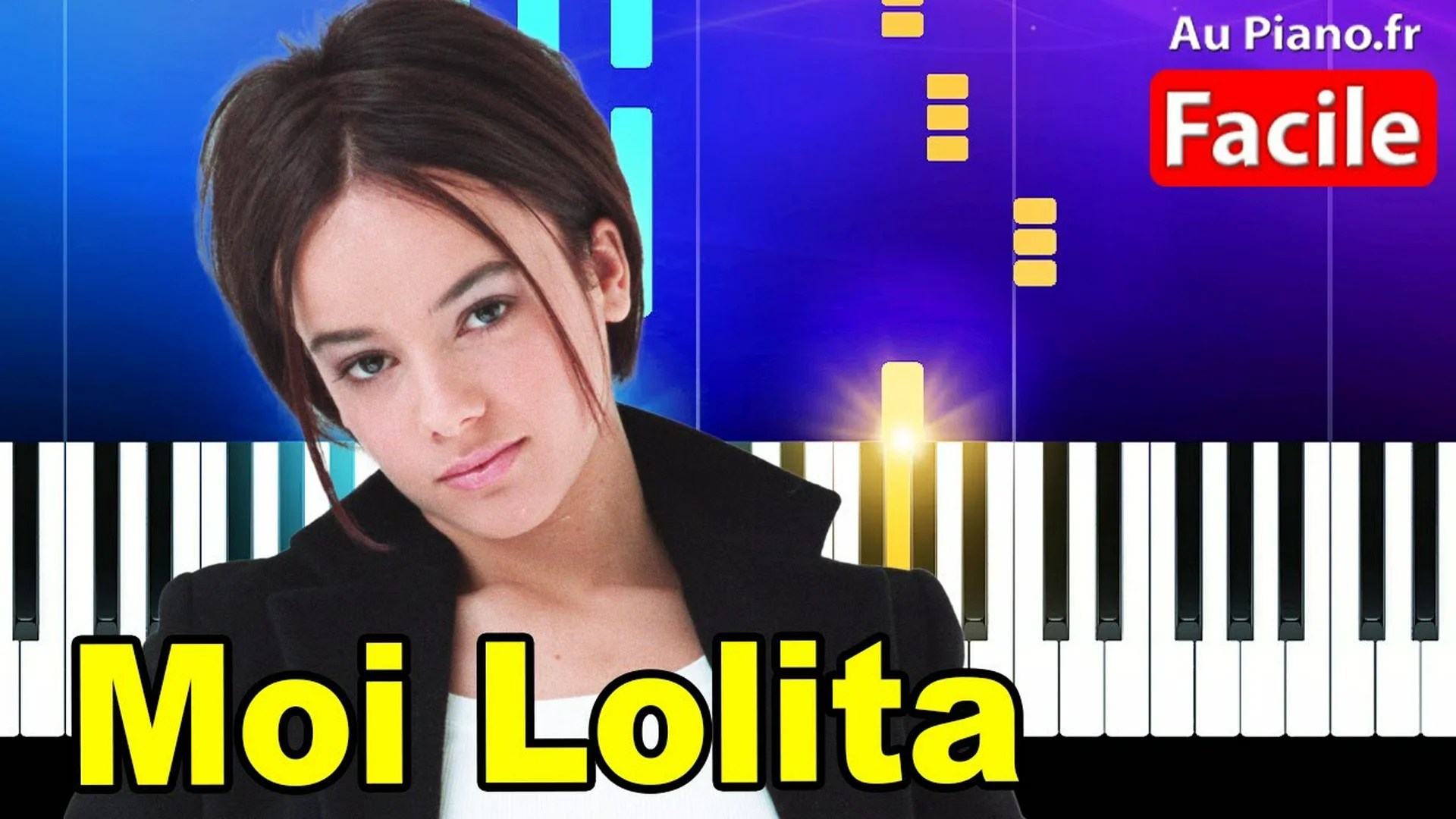 Alizée Moi Lolita Piano Cover Tutorial Karaoké Paroles