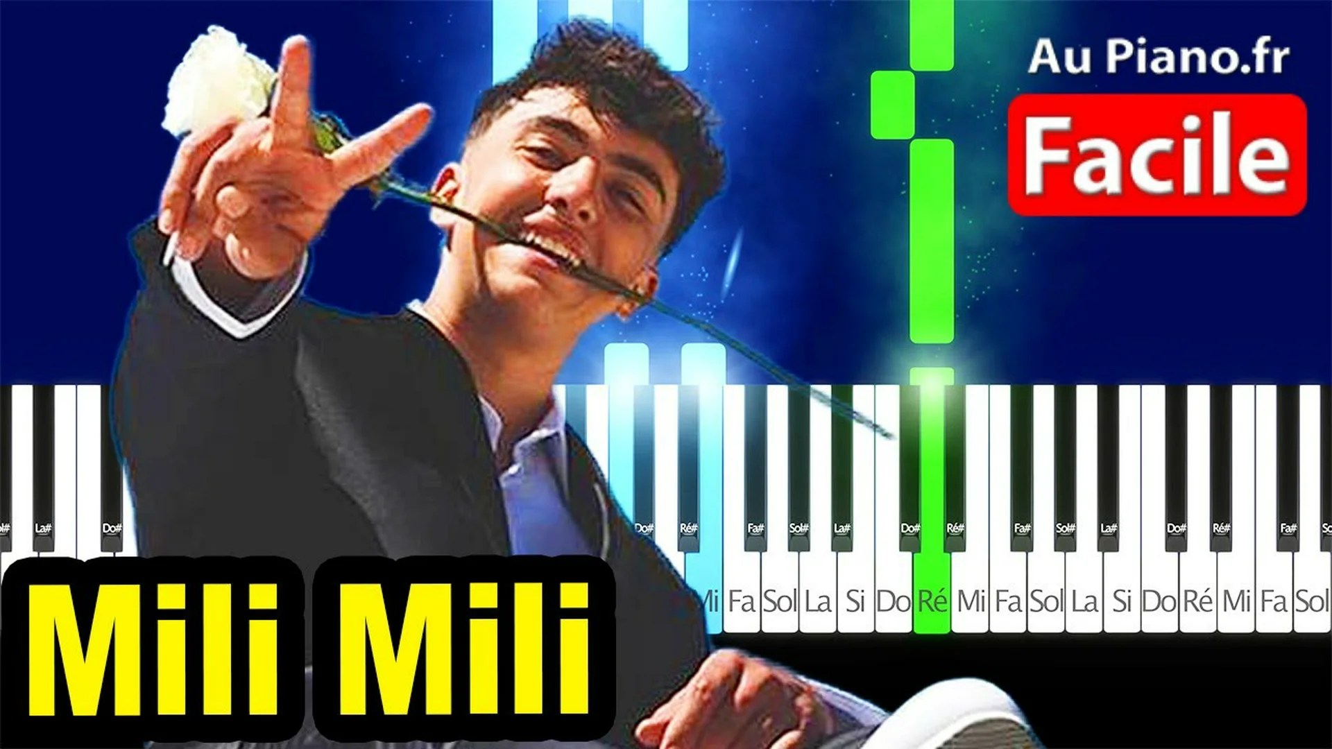 INOXTAG MILI MILI – Piano Cover Tutorial Karaoke Paroles (AuPiano.fr)