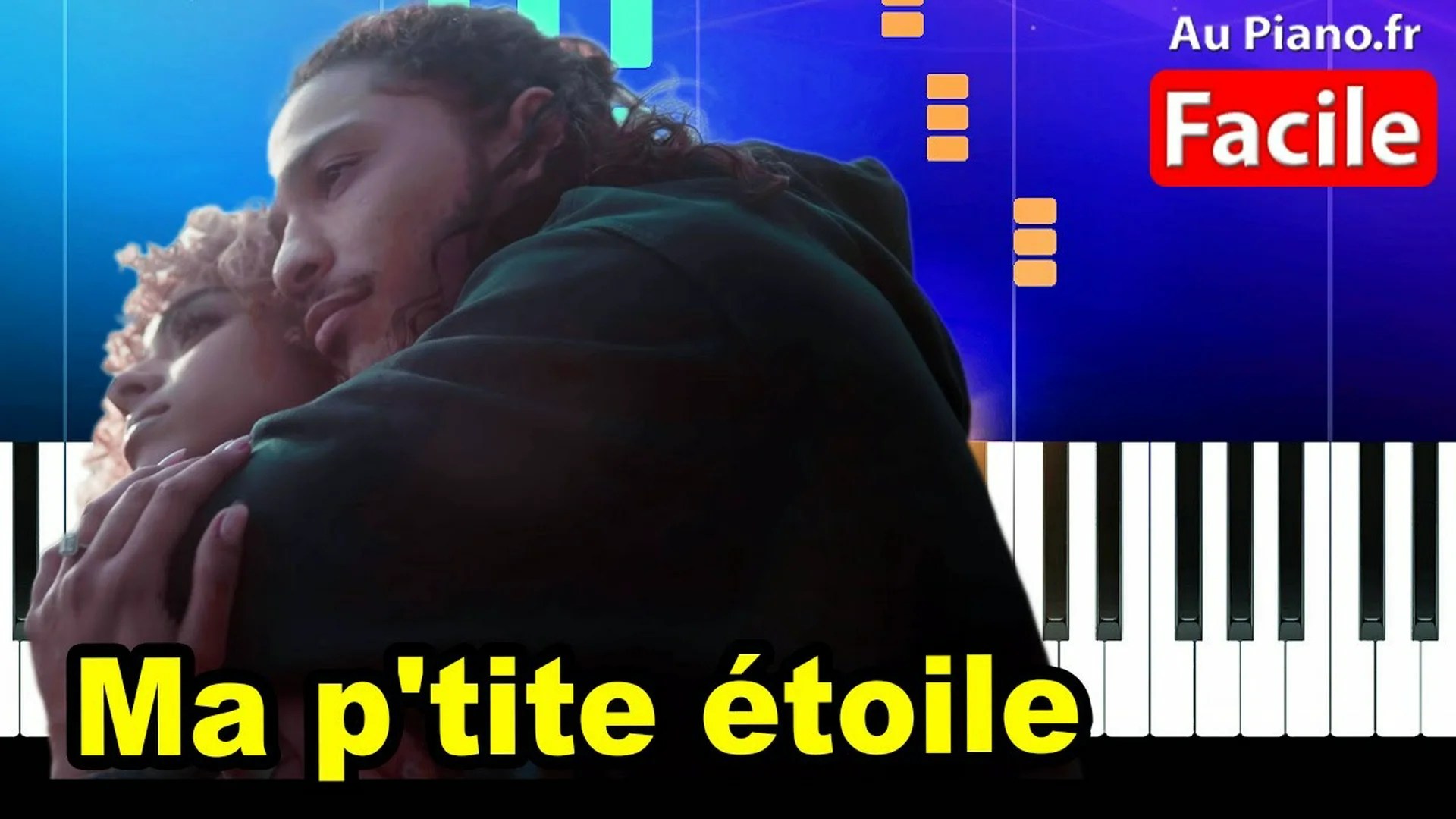 Hatik Ma p&rsquo;tite étoile – Piano Cover Tutorial Karaoké Paroles (Au Piano.fr)