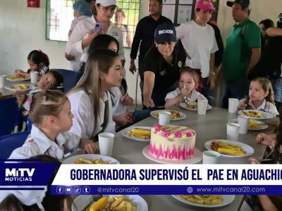 Gobernadora supervisó el pae en Aguachica