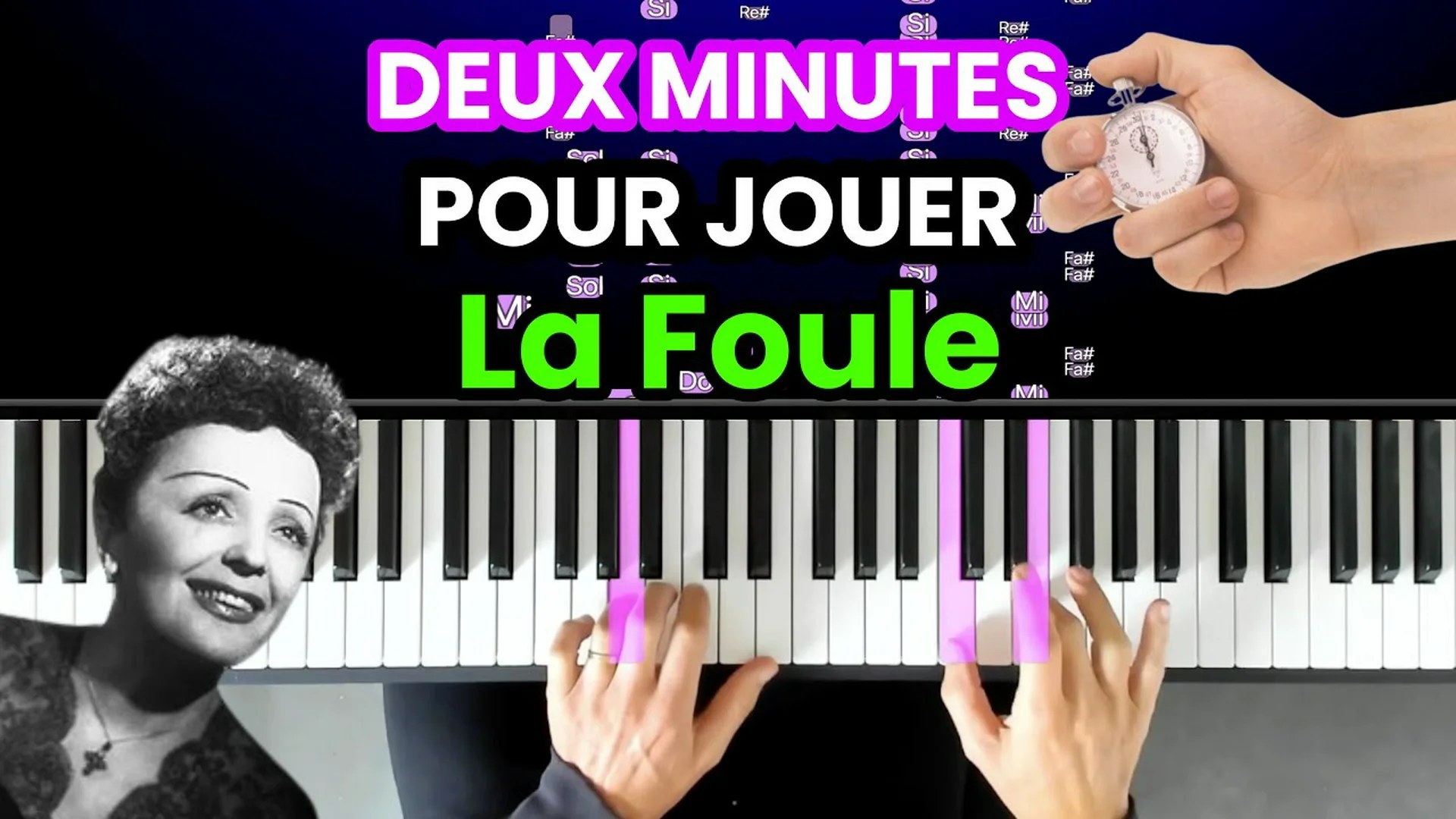 2 minutes pour jouer La foule au piano