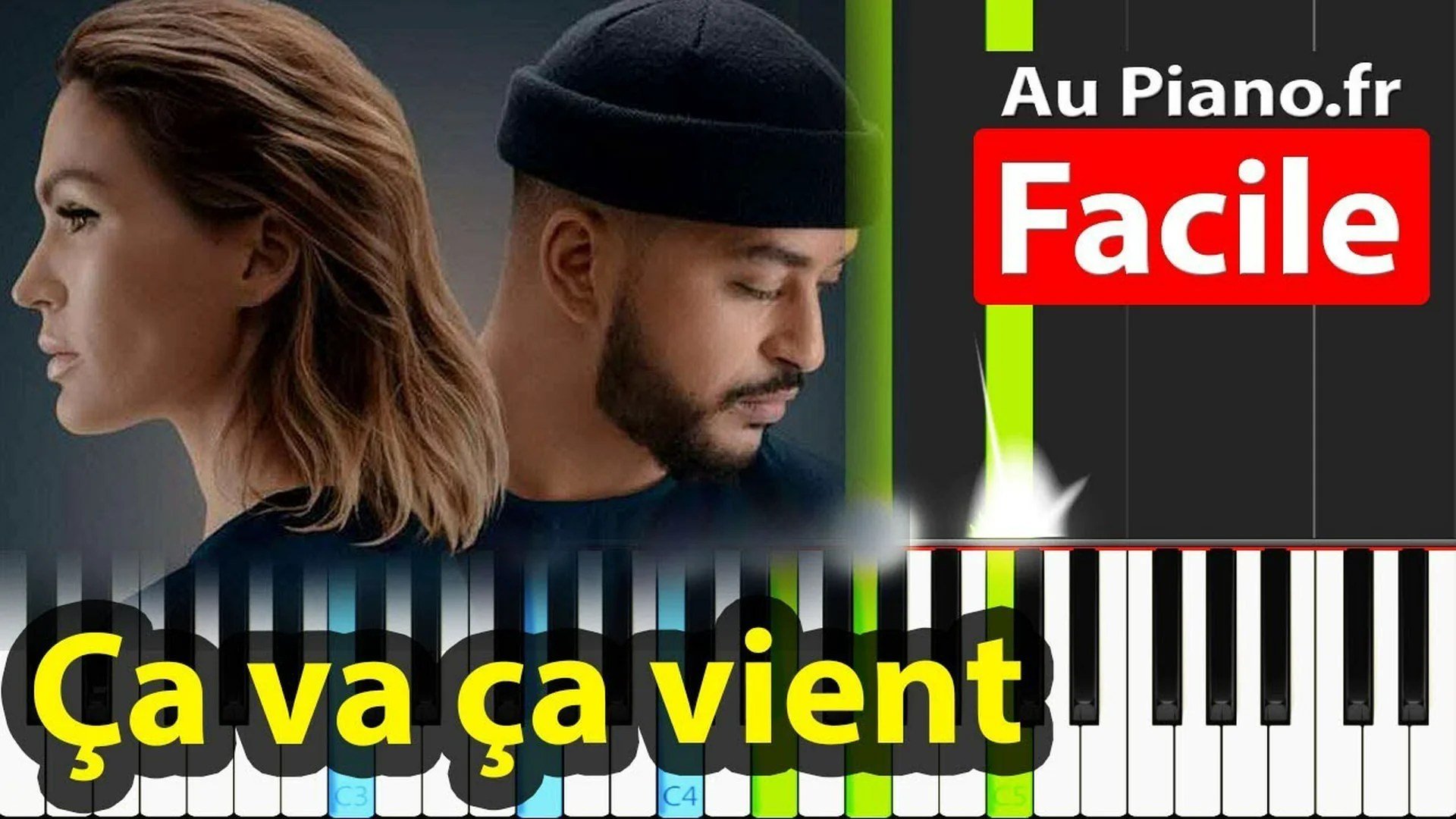VITAA & SLIMANE – Ça va ça vient Tuto Piano Facile karaoké