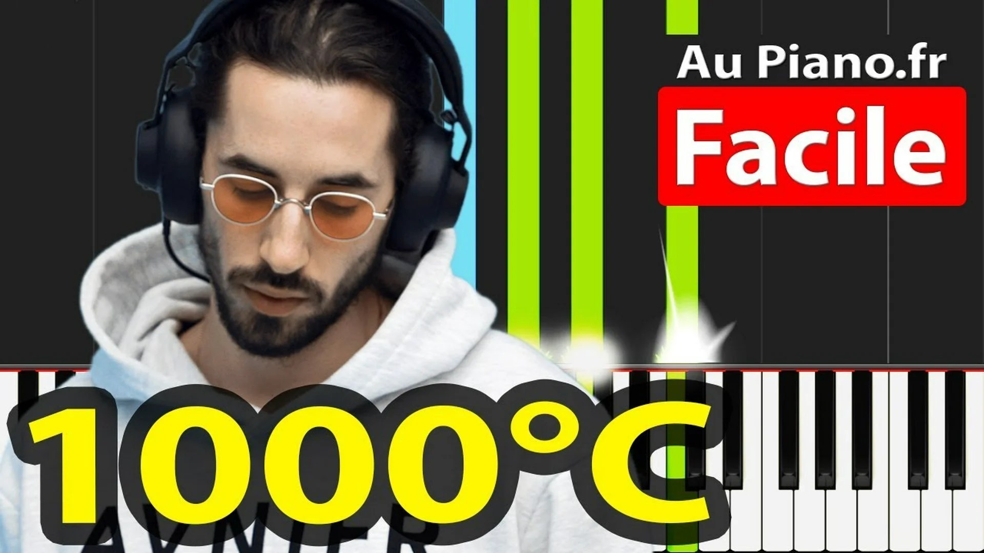 Lomepal 1000°C Piano Tutorial Facile