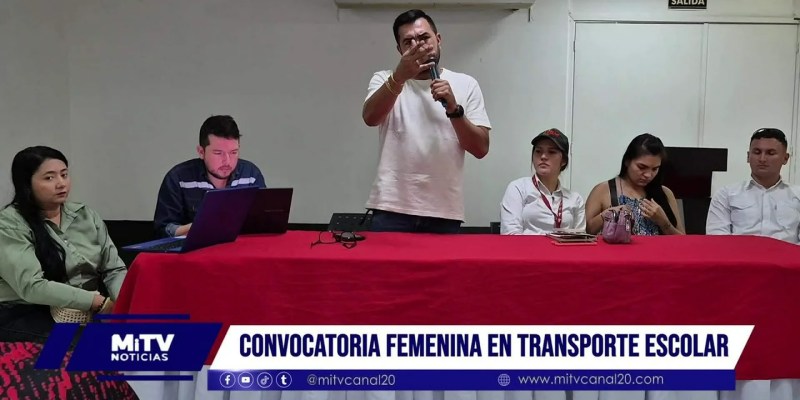 Convocatoria femenina en transporte escolar