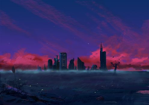 Ruins snow abandoned city live wallpaper. Royalty Free Image Illustration The Desolate Outskirt Of The City Removed The Abandoned Helicopter Realistic Cartoon Style Sci Fi Scene Wallpaper Background Design By Nextmars