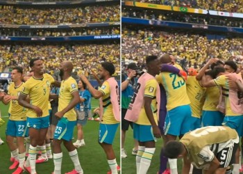 Jogadores do Brasil louvam a Deus após vitória contra Japão: “Obrigado Jesus”