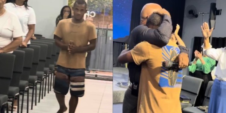 Sem-teto caminha até o altar e aceita Jesus: “Ninguém é caso perdido para Deus”