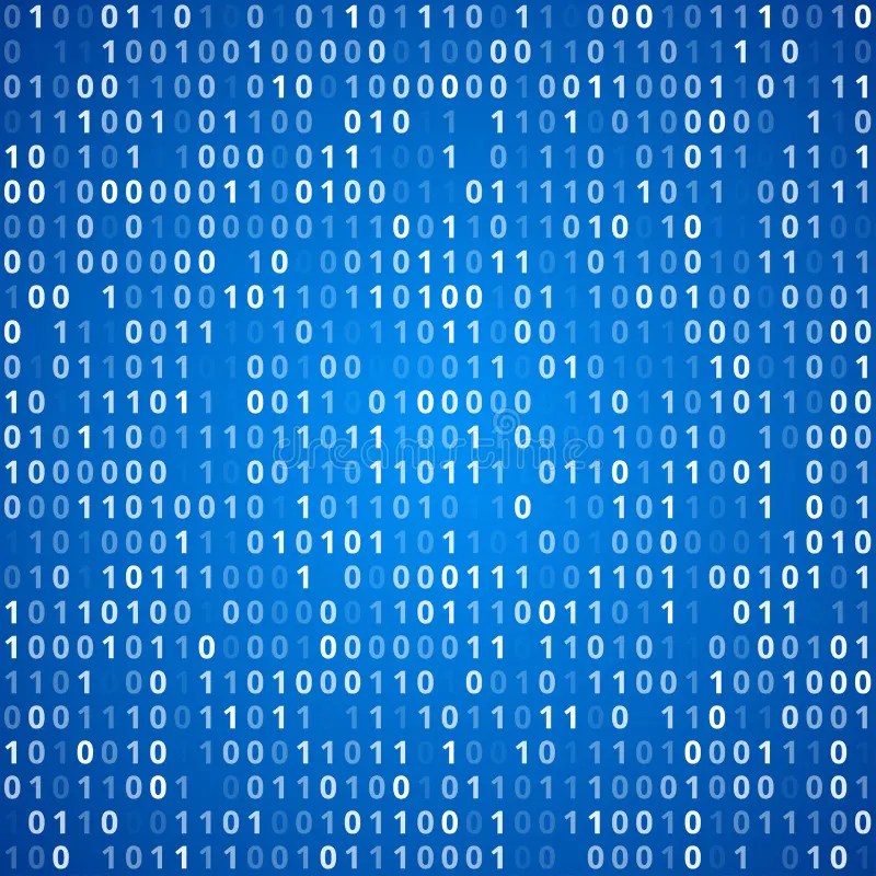 Abstract airyelectric blue and black shiny binary code digital background with glossy buttons. Binary Code Background Stock Vector Illustration Of Digit 173321176