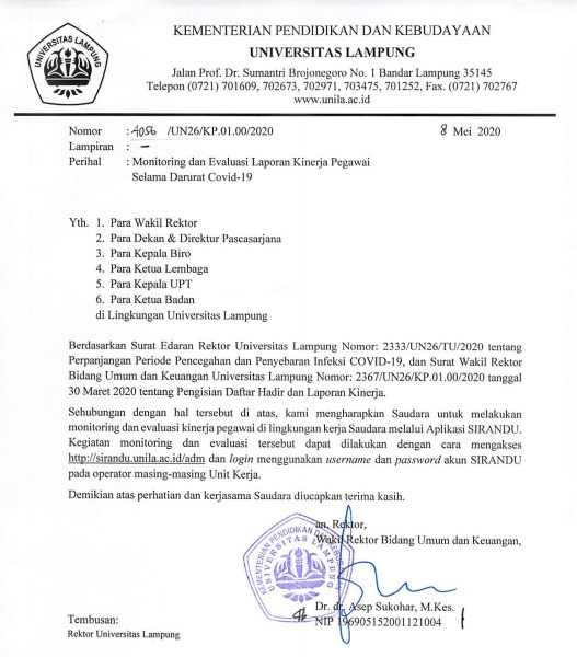 Berikut merupakan contoh alk pt gudang garam, tbk periode 2010 … Monitoring Dan Evaluasi Laporan Kinerja Pegawai Selama Darurat Covid 19 Upt Teknologi Informasi Dan Komunikasi Universitas Lampung
