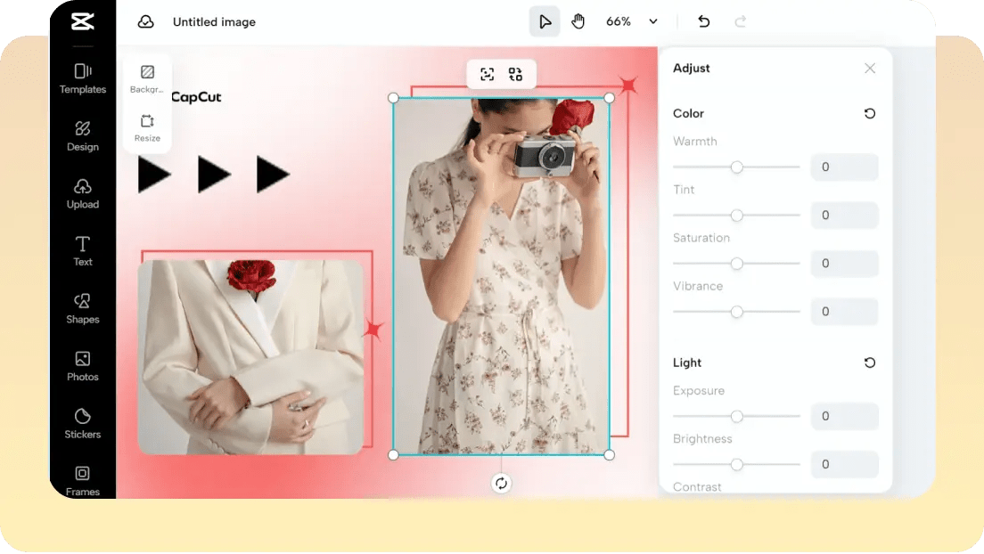 menggabungkan foto dengan capcut