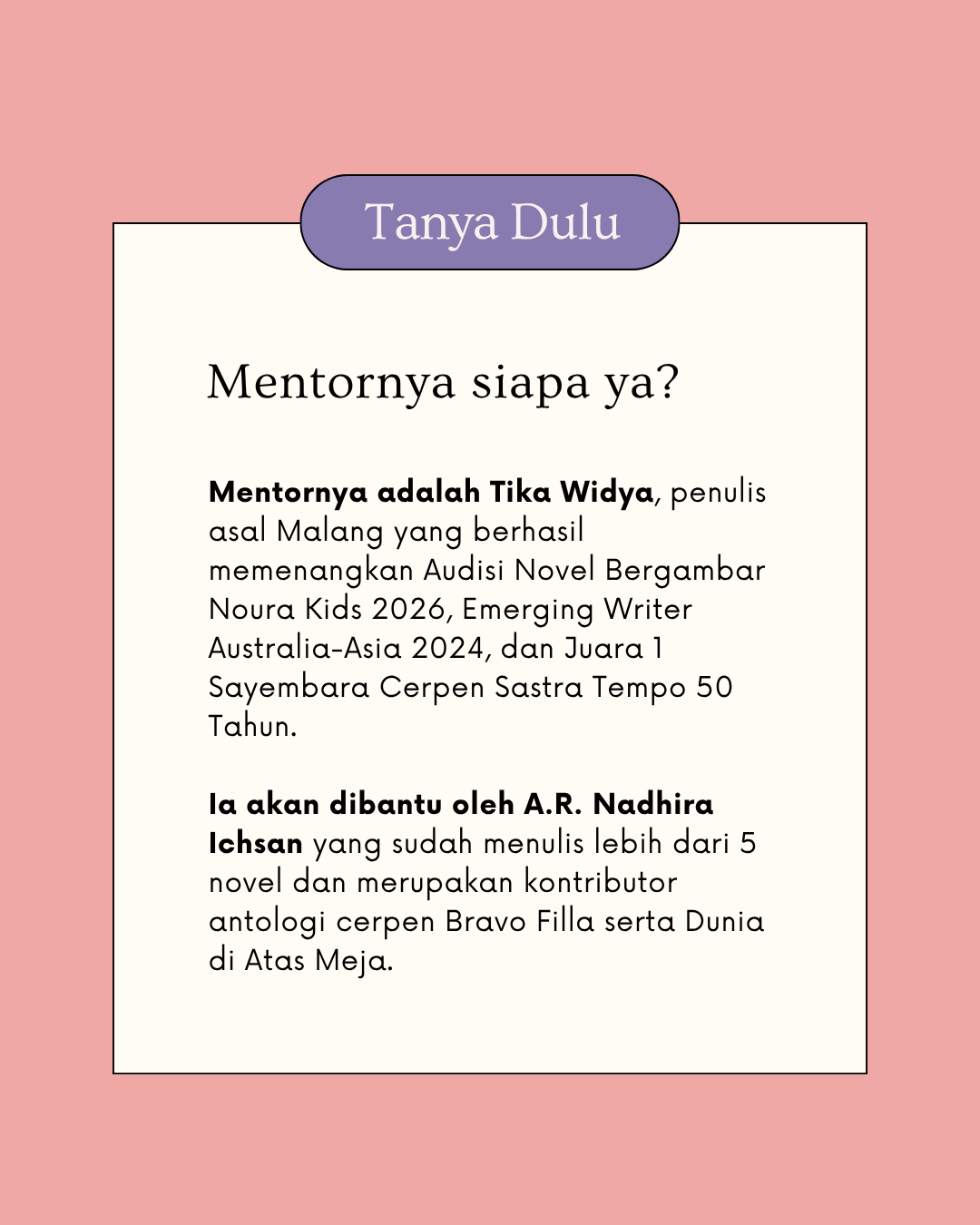 8 Hari Coaching Clinic: Kelas Menulis Dialog yang Menggerakkan Plot Cerita - Gambar 11