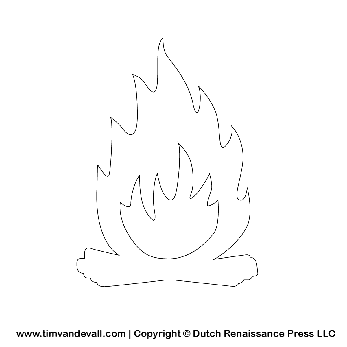 Here's a look at what's involved in making colored candle flames. Fire Outline Tim S Printables