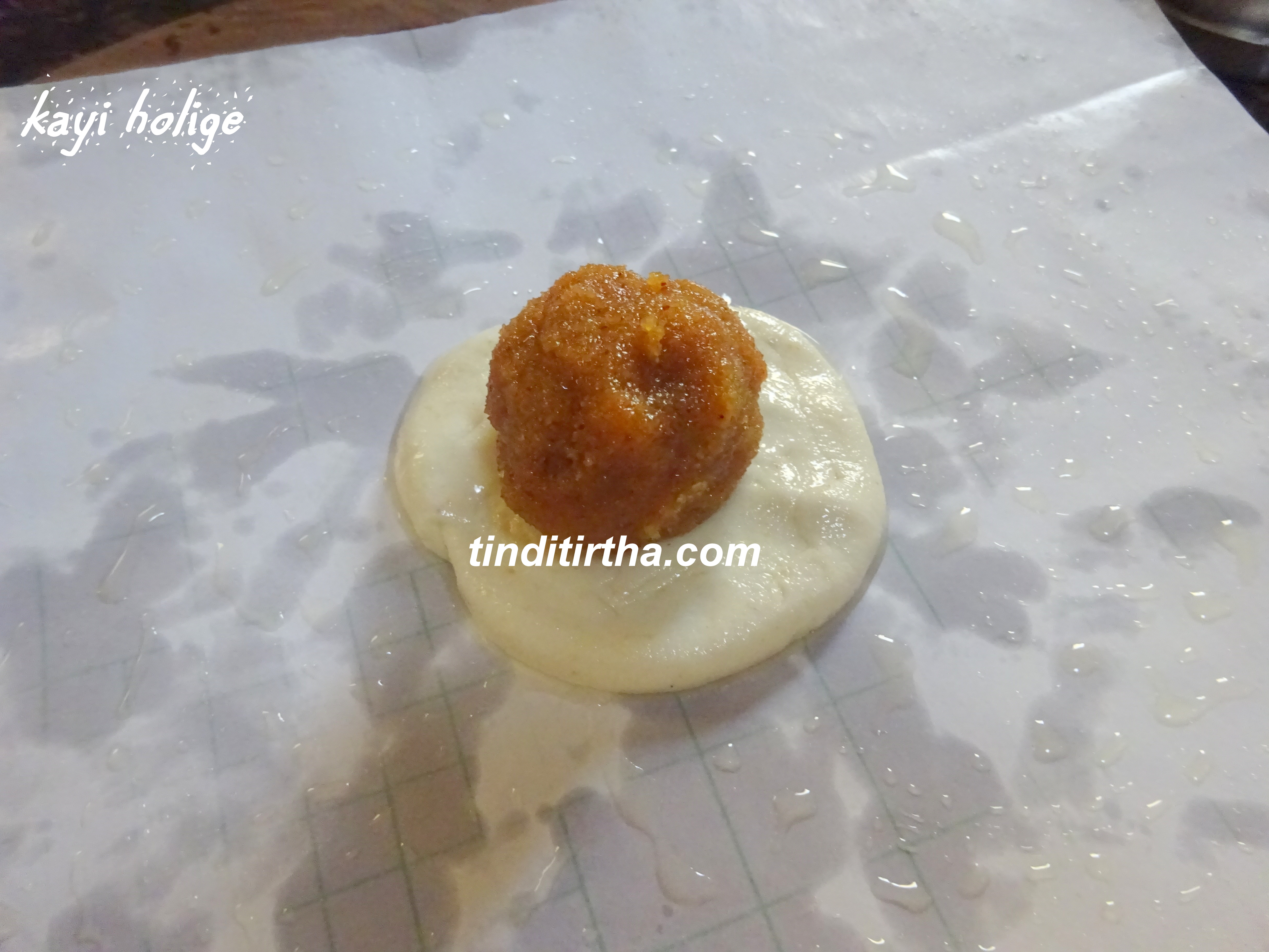 KAYI HOLIGE/KAYI HOORANADA HOLIGE/FRESH COCONUT POORAN POLI tinditirtha