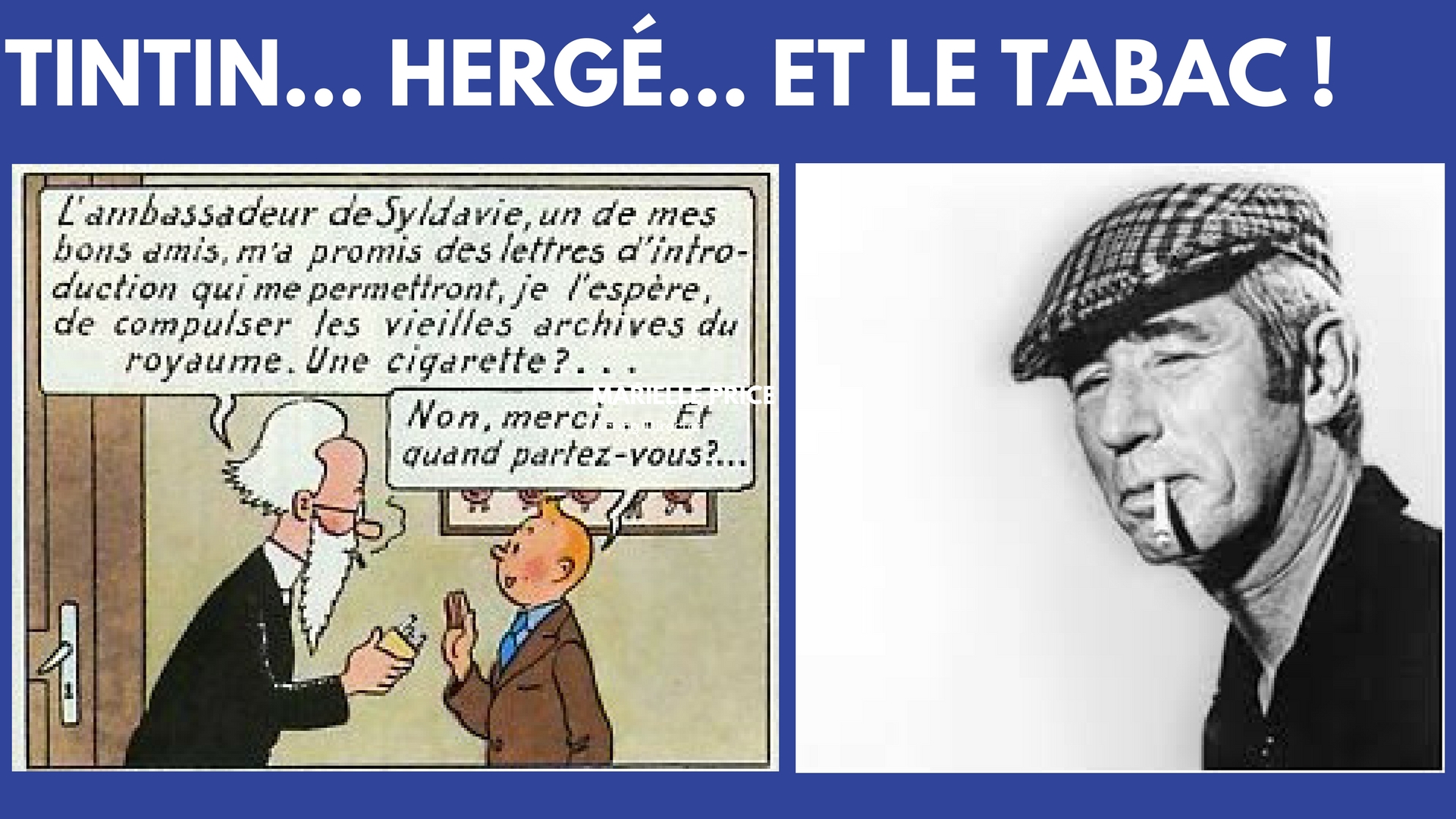 LE TABAC DANS LES AVENTURES DE TINTIN