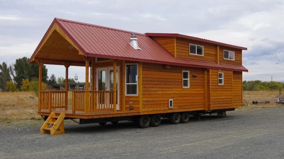 Com take a look at. 396 Square Feet Double Loft Park Model Cabin