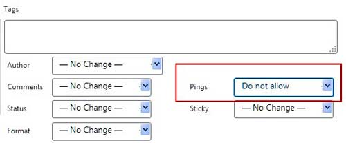 You can turn off comments for individual posts from the discussion tab under the document tab. How To Disable Trackbacks And Pingbacks On WordPress - tipsnfreeware