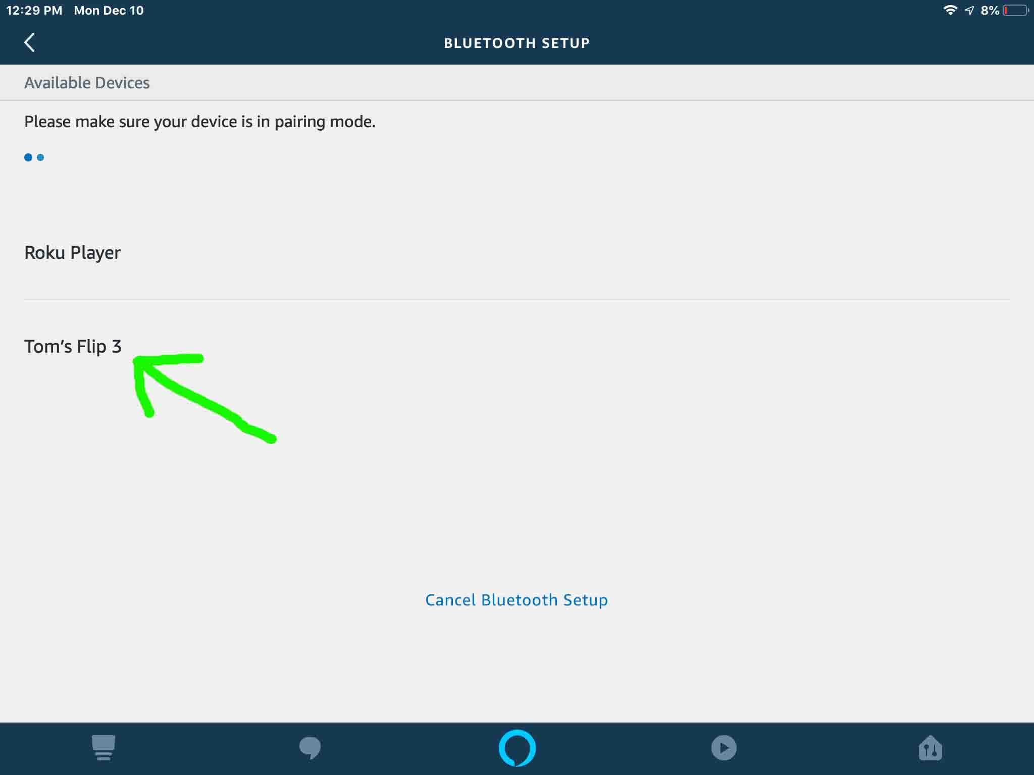 make alexa bluetooth discoverable