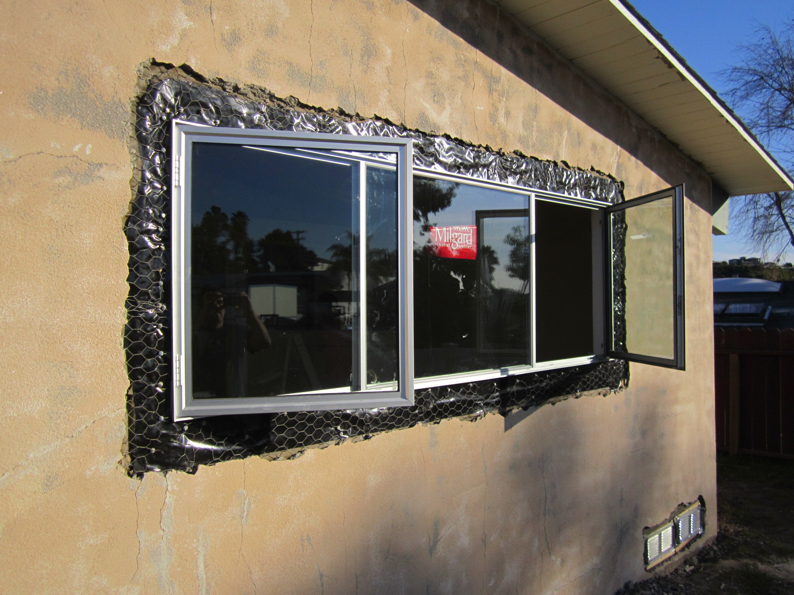 Replacing windows can often mean starting from scratch by tearing out the stucco around it, and removing the window. mid century modern house design